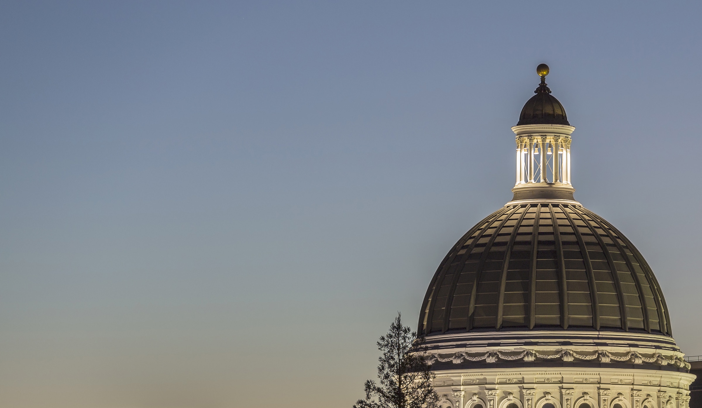 California State Capitol Dome Dusk View